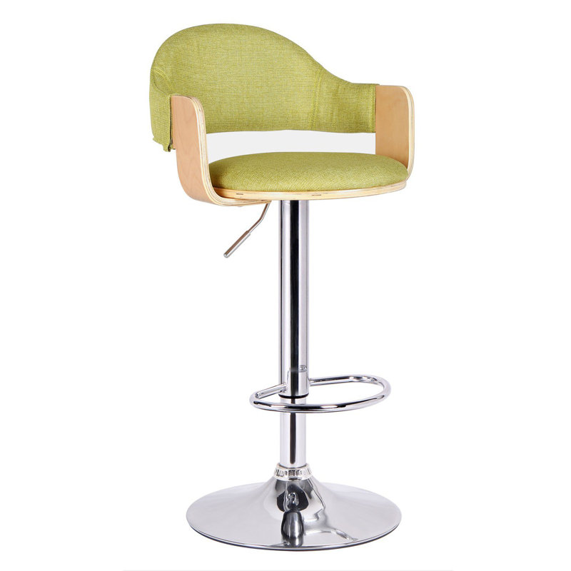Adjustable Height Swivel Bar Stool & Reviews AllModern